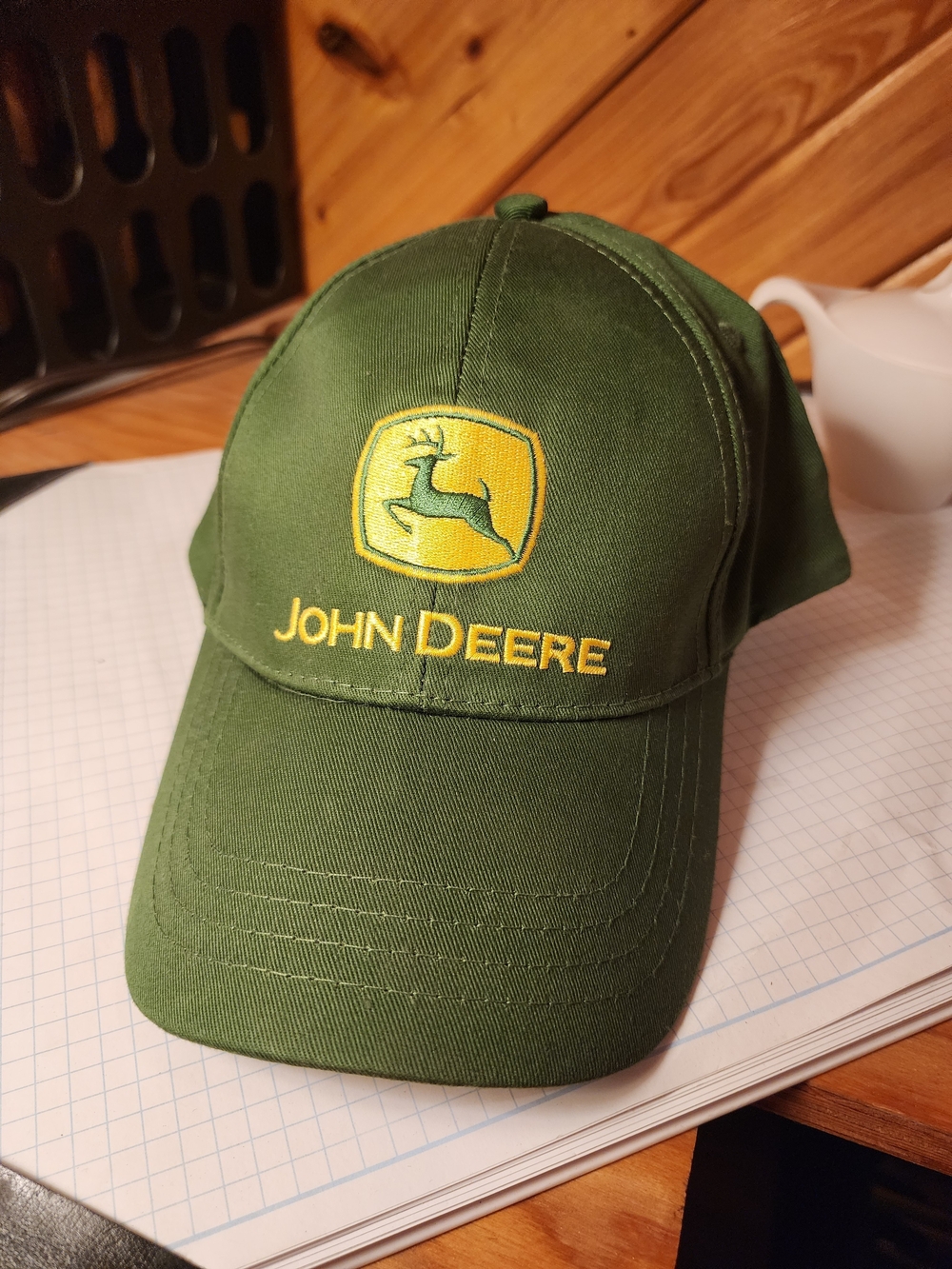John Deere Green Embroidered Logo Baseball Cap - Fighting Illini Athlestics